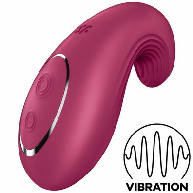 Vibrator, Auflegevibrator, Dipping Delight', 2 Motoren, aus Silikon, Farbe: ordeaux