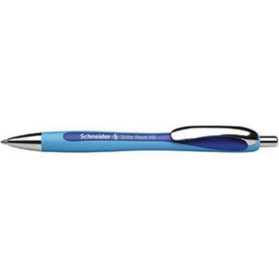 Kugelschreiber Slider Rave 132503 - hellblau/blaues Gehäuse Mine XB blau