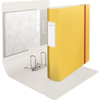 Ordner Active Cosy 1038 - A4 318 x 312 mm gelb 82 mm breit 180° Mechanik Polyfoam