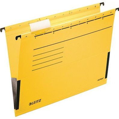 Hängetasche Alpha 1986 - A4 260 x 348 mm gelb Colorspankarton 225 g/m² Pckg/5