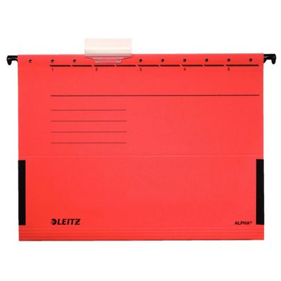 Hängetasche Alpha 1986 - A4 260 x 348 mm rot Colorspankarton 225 g/m² Pckg/5