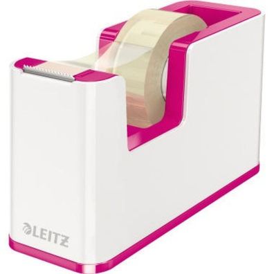 Klebefilm Tischabroller WOW Duo Colour 5364 - bis 19 mm x 33 m weiß/pink einzeln
