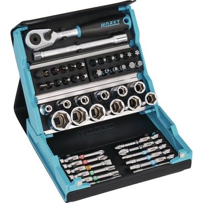 Steckschlüssel- u. Bitsortiment 50tlg. 6Kt. / Schlitz / PH / PZD / TX - 2200SC-2