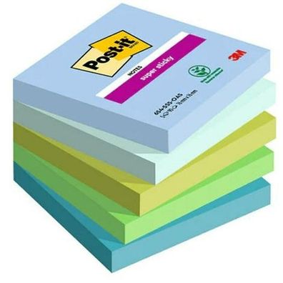 Super Sticky Notes Boost Collection Haftnotizen extrastark farbsortiert 5 Blöcke