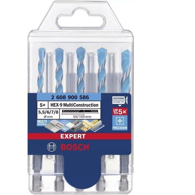 Expert MultiConstruction HEX-9 Bohrer-Set 5,5/6/6/7/8  m 5tlg. - 2608900586