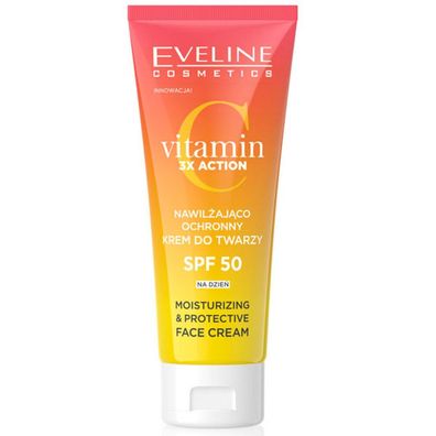 Vitamin C 3x Action feuchtigkeitsspendende und schützende Gesichtscreme SPF50 30ml
