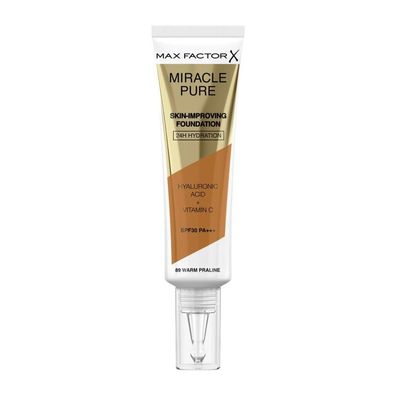 Miracle Pure Haut-Improving Foundation 24h Hydration Spf30 89-Warm Praline 30ml