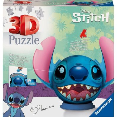 11574 Puzzle Disney Stitch Puzzle Ball mit Ohren 3D 72 Teile