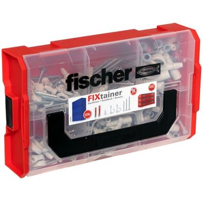 FixTainer DuoPower + EasyHook + Schraube TX (weiß, 228-teilig, mit EasyHook Haken)