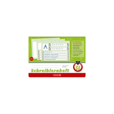 Schreiblernheft Lineatur SL 1. Schuljahr liniert DIN A4 quer ohne Rand, 16 Blatt