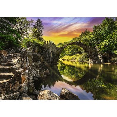 Puzzle Premium Plus Photo Odyssey: Rakotzø Brücke in Kromlau 1000 Teile