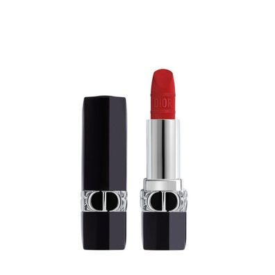 Dior Rouge, seidenmatter, cremefarbener Lippenstift, ikonisches Rot, 3,5 g