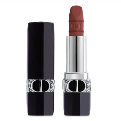 Dior Rouge, seidenmatter, cremefarbener Lippenstift, Zartes Burgunderrot, 3,5 g