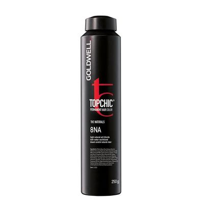 TopChic, permanente Haarfarbe, 8NA Helles natürliches Aschblond, 250 ml