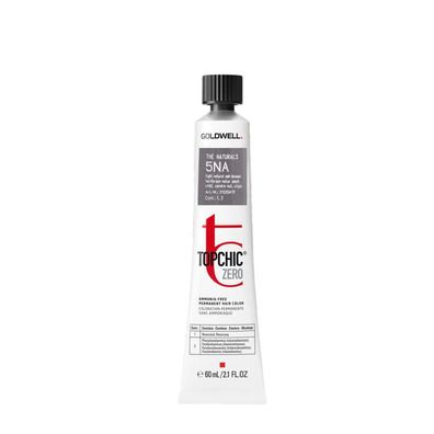 TopChic Zero, permanente Haarfarbe, 5NA Helles natürliches Aschbraun, 60 ml