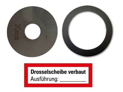 MBS-FIRE Drosselscheibe 20 mm Wandhydrant inkl. 2" Dichtung
