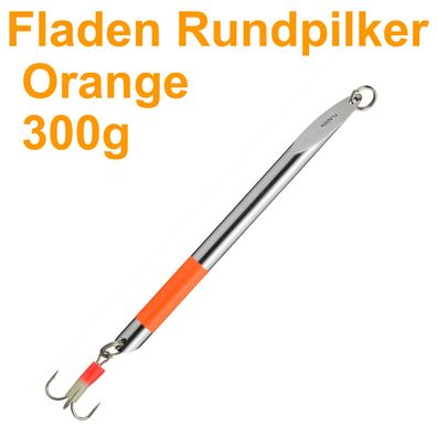 Fladen Rund Norwegen Pilker Speed Norwegenpilker Dorsch Bleifrei 300g Orange