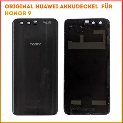 Original Huawei Backcover für Honor 9 Akkudeckel inkl. Kameraglas gebraucht schwarz