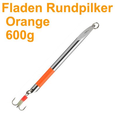 Fladen Rund Norwegen Pilker Speed Norwegenpilker Dorsch Bleifrei 600g Orange