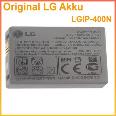 Original LG Akku für LG GT540 Optimus One LG GM750 GW620 ersetzt LG Batterie LGIP-40