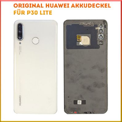 Original Huawei Backcover P30 Lite Akkudeckel inkl. Kameraglas + ID-Sensor Weiß