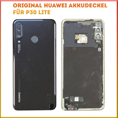 Original Huawei Backcover P30 Lite Akkudeckel inkl. Kameraglas + ID-Sensor Schwarz