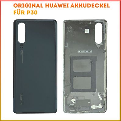 Original Huawei Backcover P30 Akkudeckel Ohne Linse Schwarz