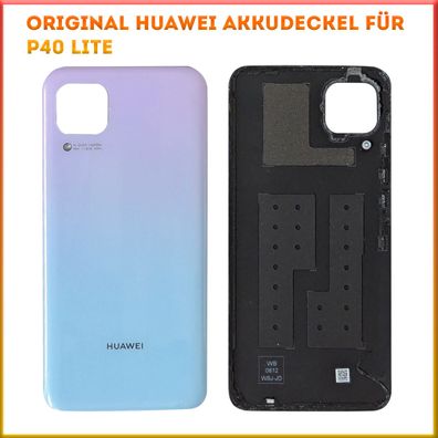 Original Huawei Backcover für P40 Lite Akkudeckel gebraucht weiß (sakura pink)