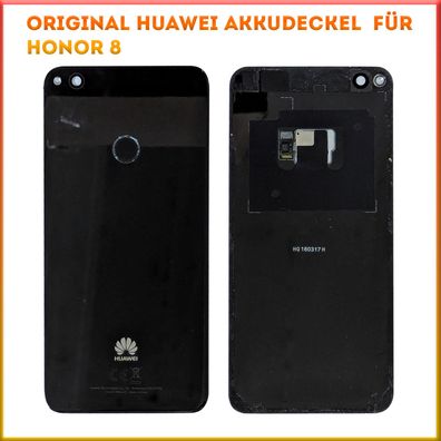 Original Huawei Backcover für Honor 8 Akkudeckel inkl. Kameraglas schwarz