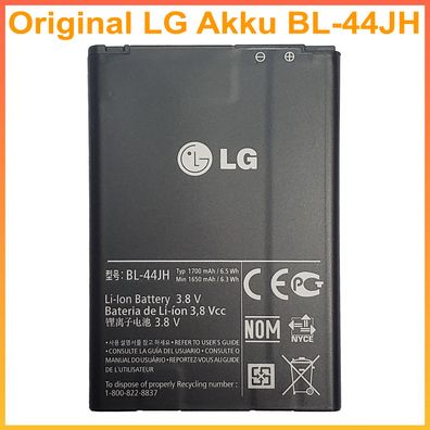 Original LG Akku für LG Optimus L4 L5 L7 ersetzt LG Batterie BL-44JH Gebraucht