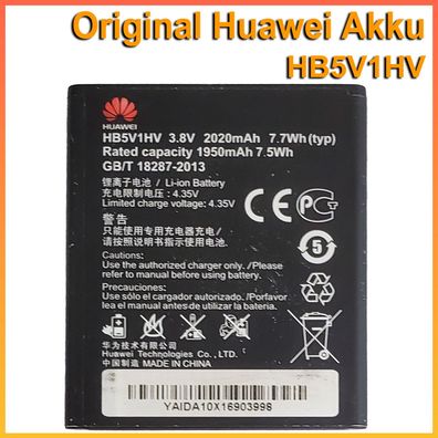 Original Huawei HB5V1HV Akku Ascend Y300, Ascend Y500, Ascend W1, Ascend Y300C, Ascen