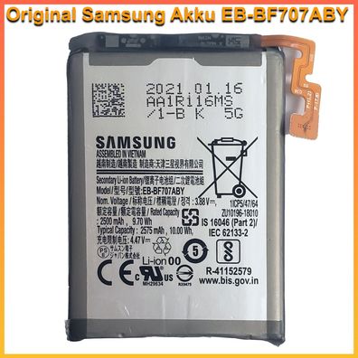 Original Samsung EB-BF707ABY Akku Für Galaxy Z Flip 5G Battery Batterie gebraucht