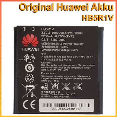 Original Huawei HB5R1V Akku Ascend G500, Ascend G600, Ascend G615, Ascend P1 LTE, Asc