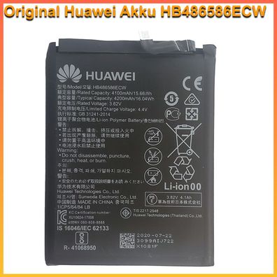 Original Huawei Akku HB486586ECW für P40 Lite Mate 30 Battery Batterie Gebraucht