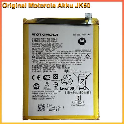 Original Motorola JK50 Akku Für Moto E7 Plus Power, G10, G20, G30, G50, E30, G7 Power