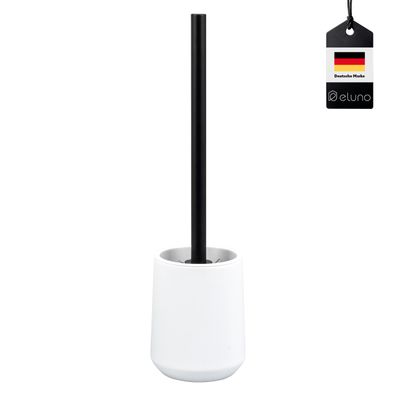 B-Ware eluno WC-Garnitur TESERO, WC-Bürste inkl. 1x schwarzer Ersatzbürstenkopf, aus