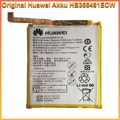Original Huawei Akku HB366481ECW für P8 P10 Lite p20 Lite Honor 7 8 9 Battery Batteri