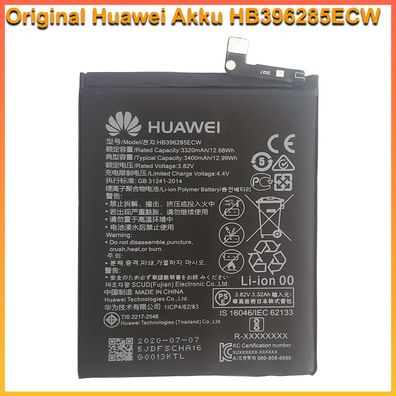 Original Huawei Akku HB396285ECW für Mate 10 Lite, Nove 2 Plus, P Smart Battery Batte