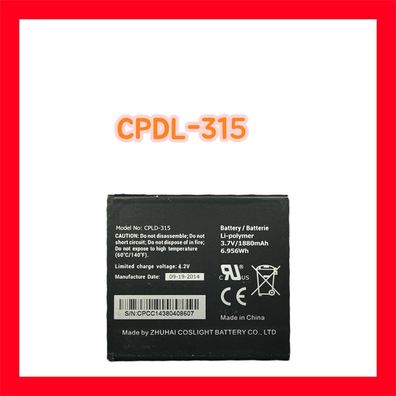 Ersatz Akku CPDL-315 für Vodafone Smart 4 Turbo 889N, Smart 4G 889N, Yulong CoolPad 8