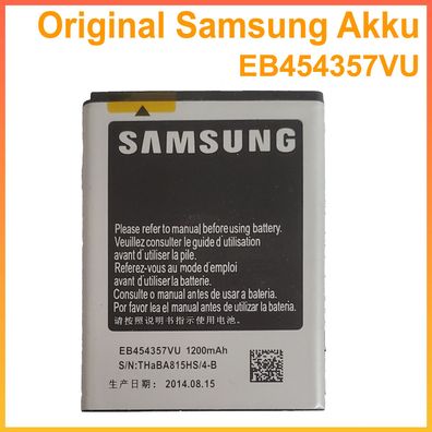 Original Samsung Akku für GT S5300 Galaxy Pocket S5360 Y S5380 Wave EB454357VU Neu