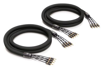 Viablue -SC-6 AIR- Referenz Lautsprecherkabel - Bi-Amping - Bananas T8 - Black
