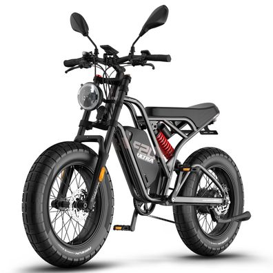 Fafrees F20 Ultra 20 * 5.0"retro fat tire elektrofahrrad, L1e-B zertifiziert,7 gänge