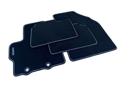 Original Toyota Fußmatten schwarz AygoX Velours Sport Logo Teppich Stoff Premium