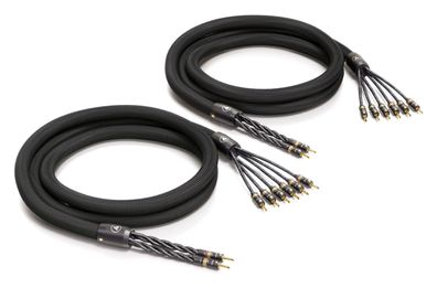 Viablue -SC-6 AIR- Referenz Lautsprecherkabel - Tri-Wiring - Bananas T8 - Black