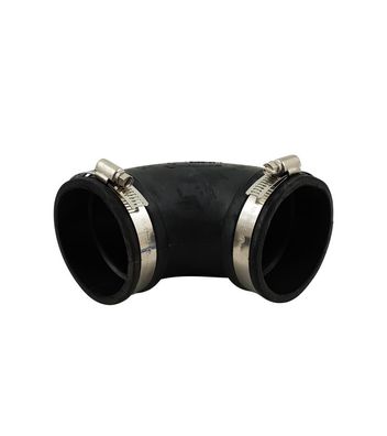 Flexibler Bogen 63 mm 90 Grad Flex Fitting für Rohre Gummibogen, Rohrverbinder