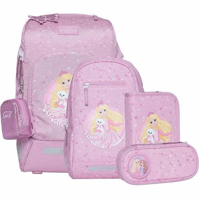 Beckmann Schulranzen Active Air Flex Set 6tlg. Rosie rosa Prinzessin