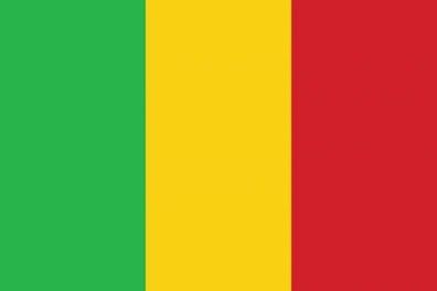 Mali Flagge Aufkleber Sticker Fahne selbstklebend 5-60cm breit ES-FL-MAL