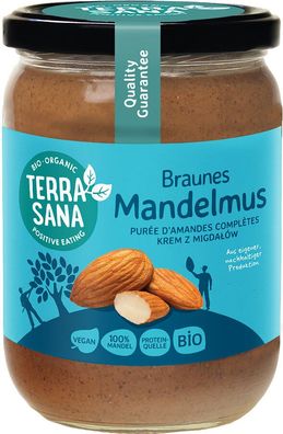 6x TerraSana Mandelmus braun 500g