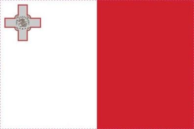 Malta Flagge Aufkleber Sticker Fahne selbstklebend 5-60cm breit ES-FL-MLT