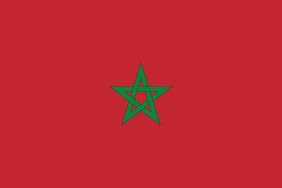 Marocco Flagge Aufkleber Sticker Fahne selbstklebend 5-60cm breit ES-FL-MRK